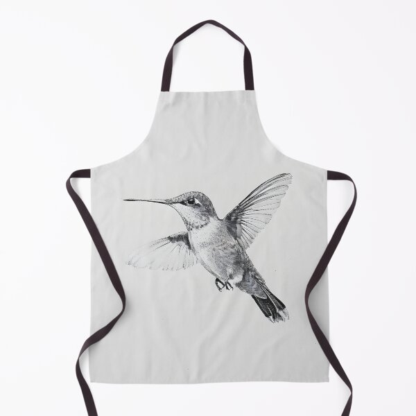 Item preview, Black and White Humming bird Pencil Drawing designed and sold by Pencil-Art.