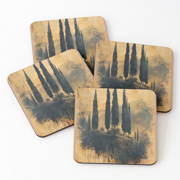 Item preview, Cypress trees designed and sold by Sketch-Shack.