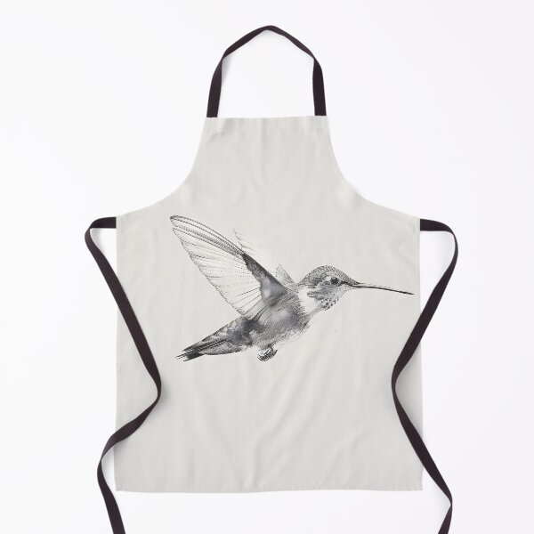 Item preview, Black and White Humming bird Pencil Drawing designed and sold by Pencil-Art.