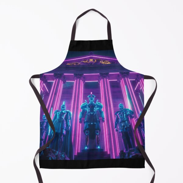 Item preview, Neon Pantheon with Vaporwave Warrior Gods designed and sold by deepglitchart.