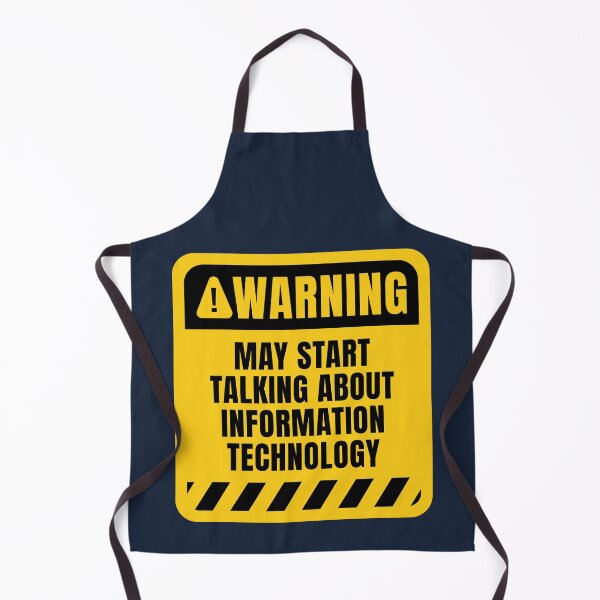 Item preview, Warning! May Start Talking About Information Technology designed and sold by MaryAller.