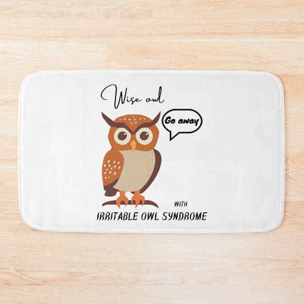Item preview, wise owl, with irritable owl syndrome designed and sold by IFarty.