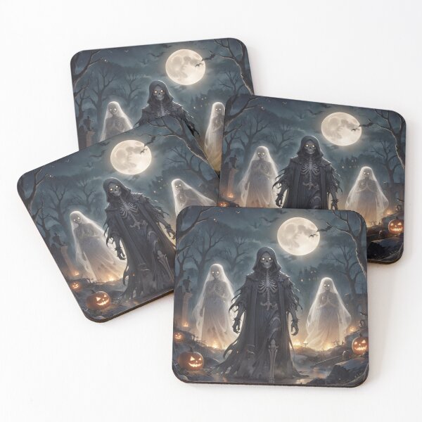 Item preview, Moonlit March: Enchanted Skeletons In The Haunted Graveyard designed and sold by EnchantedVista.