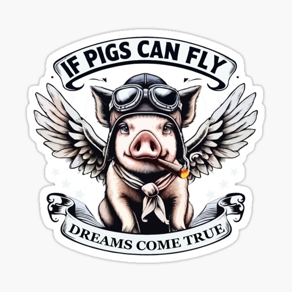 Item preview, Comic Pig With Wings designed and sold by sbachstroem.