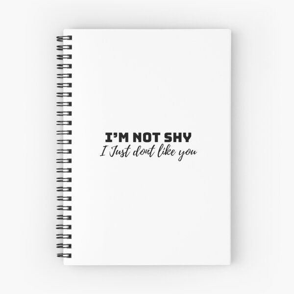 Item preview, I'm not shy. I just don't like you. (black) designed and sold by PotatoDesu.