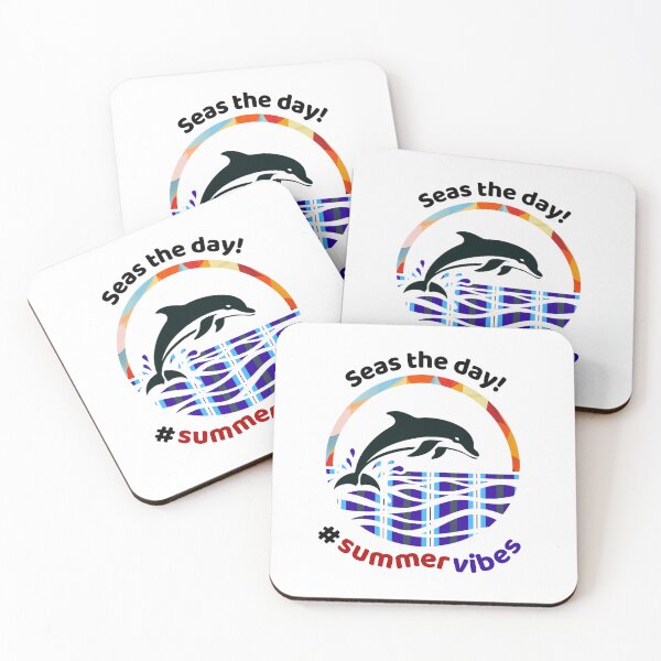 Item preview, Seas the Day Dolphin T-Shirt, Summer Vibes Graphic Tee, Stylish Beachwear, Ocean Themed Apparel, Fun Dolphin Illustration Shirt designed and sold by BlkMoonShop.