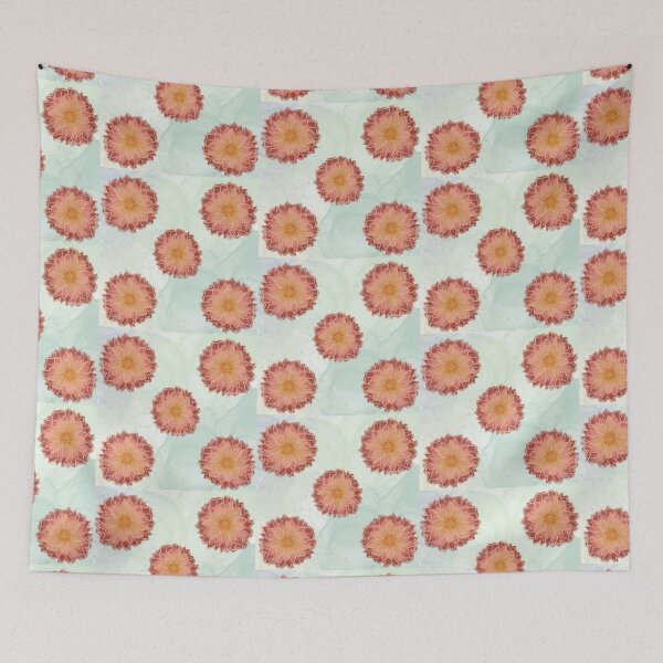 Item preview, Sunset Dahlias designed and sold by Lattice-Colors.