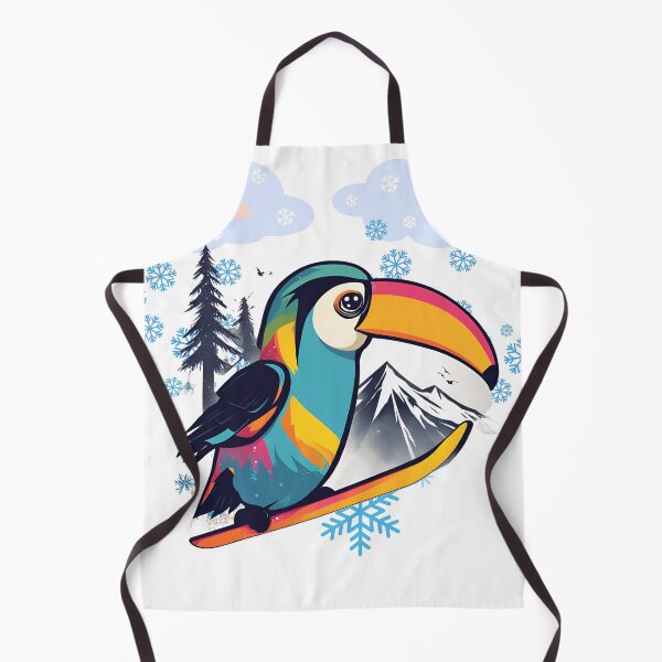 Item preview, Toucan on snowboard designed and sold by Yeyishop.