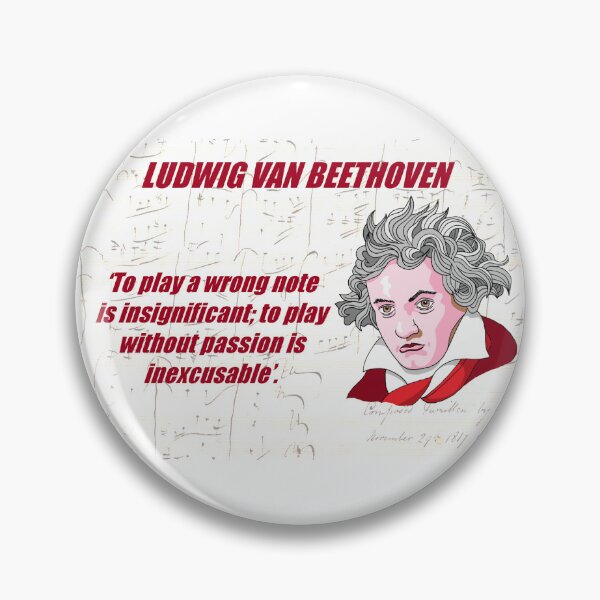 Item preview, Beethoven Music Quote designed and sold by TheatreOfMusic.