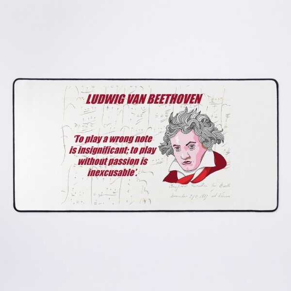 Item preview, Beethoven Music Quote designed and sold by TheatreOfMusic.