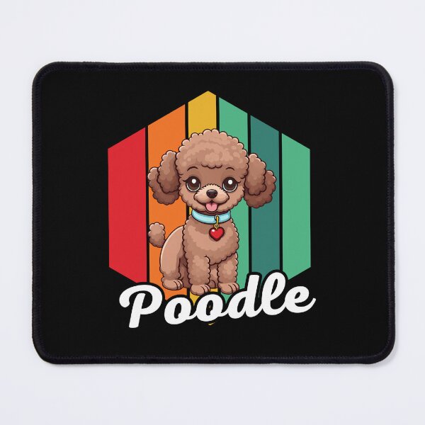 Item preview, Cute french poodle in a vintage sunset designed and sold by andasanc14.