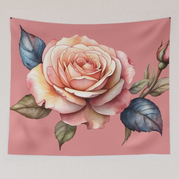 Item preview, Timeless Elegance: The Splendor of a Rose Sticker designed and sold by ArtComixHaven.