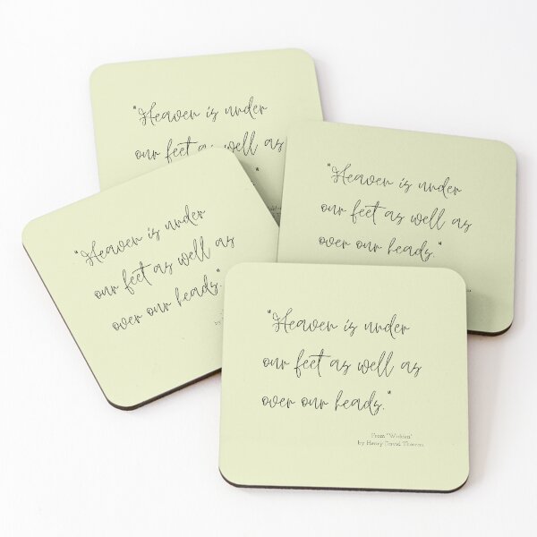 Item preview, A Quote about Nature from "Walden" by Henry David Thoreau designed and sold by Poemit.