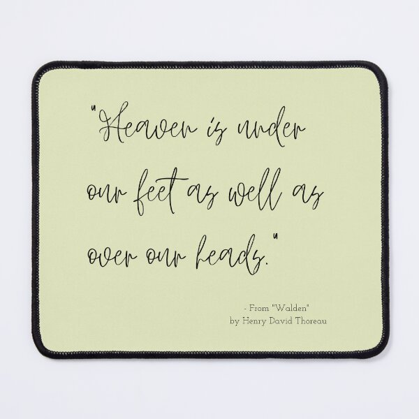 Item preview, A Quote about Nature from "Walden" by Henry David Thoreau designed and sold by Poemit.