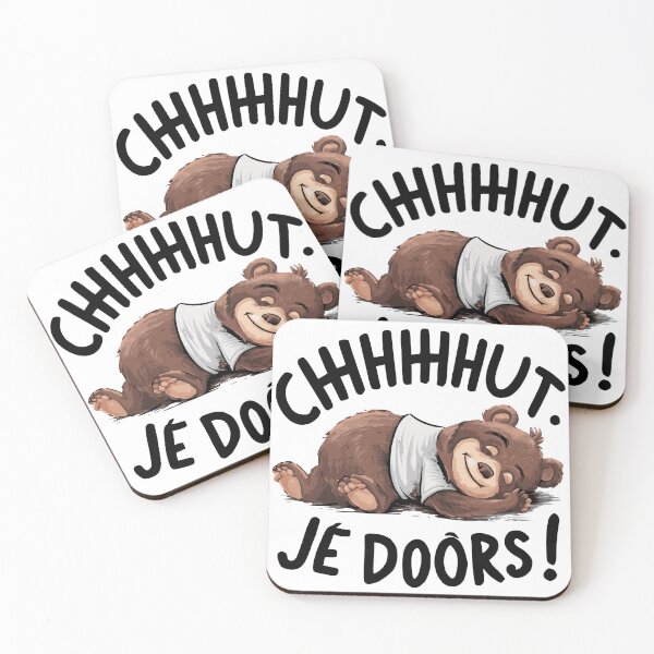 Item preview, atypical Shhhhhut. I sleep ! with bear who smiles while dominating. HAVE designed and sold by JonathanP514.