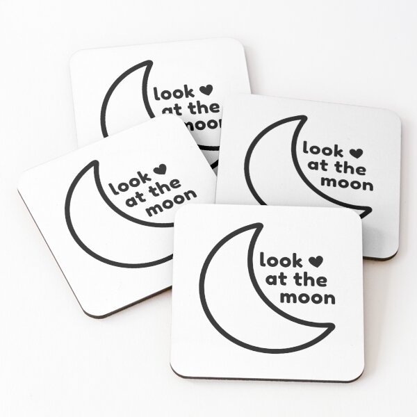 Item preview, Look at the Moon - Black Outline designed and sold by TheeForestFox Shop.