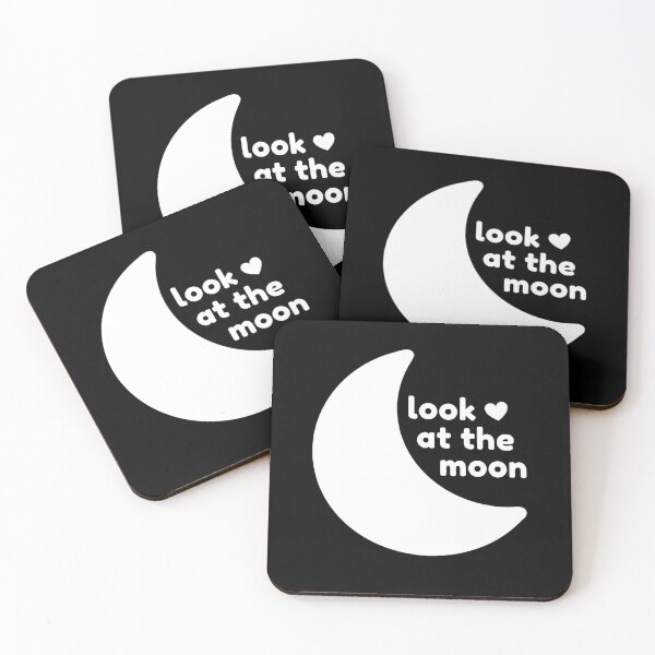 Item preview, Look at the Moon - White Solid designed and sold by TheeForestFox Shop.