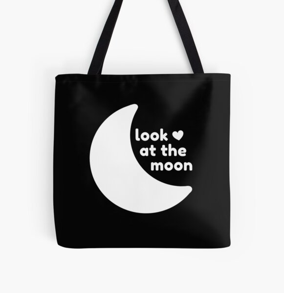 Item preview, Look at the Moon - White Solid designed and sold by TheeForestFox Shop.