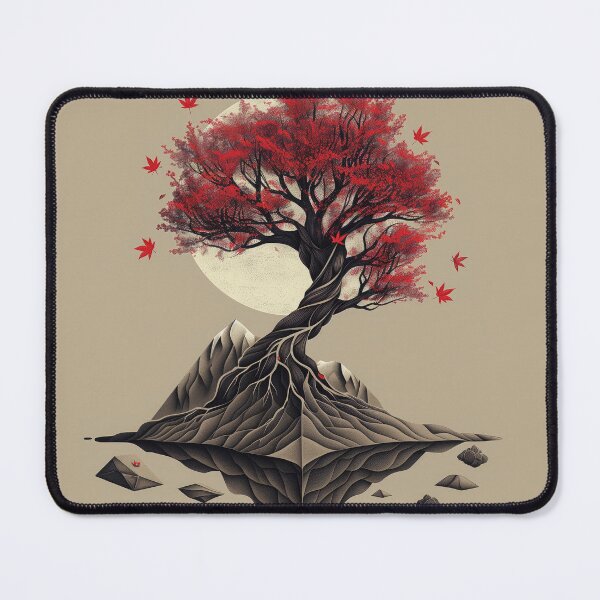 Item preview, Tree silhouetted on a full moon designed and sold by silduna.