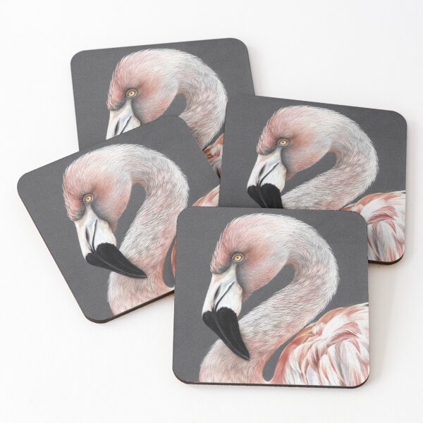 Item preview, Chilean Flamingo pastel drawing designed and sold by CharlotteJade.