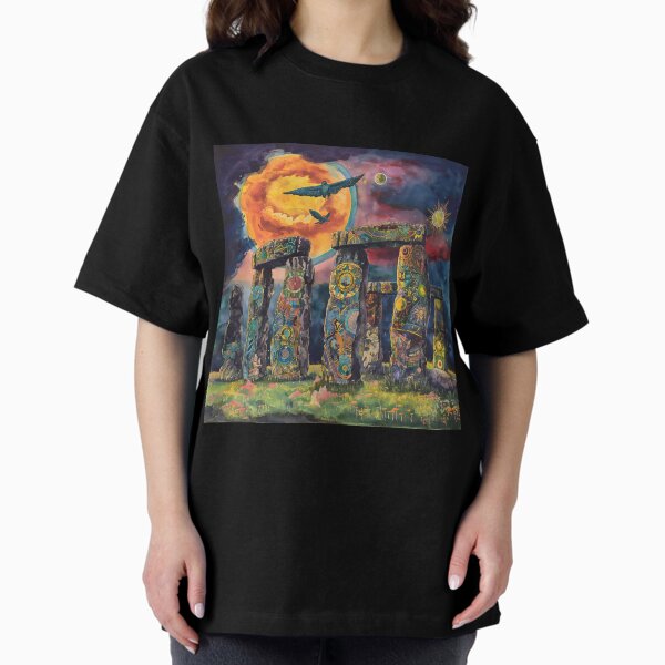 Item preview, Solarpunk Stonehenge with Markings from Celtic Gods designed and sold by deepglitchart.