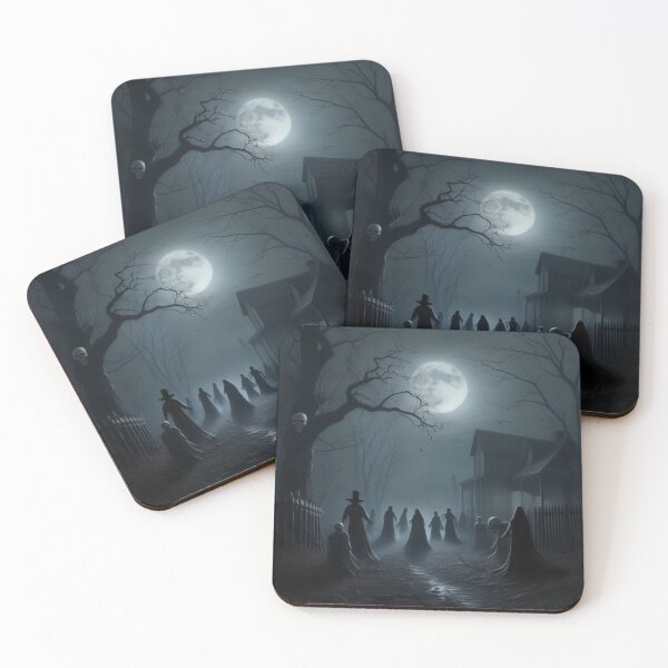 Item preview, Ghostly Gathering: Enchanted Spirits Haunting Halloween Ghost Town designed and sold by EnchantedVista.
