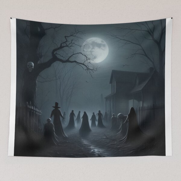Item preview, Ghostly Gathering: Enchanted Spirits Haunting Halloween Ghost Town designed and sold by EnchantedVista.