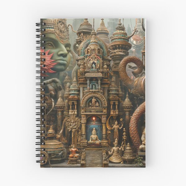 Item preview, Steampunk Temples and Hindu Deities designed and sold by deepglitchart.