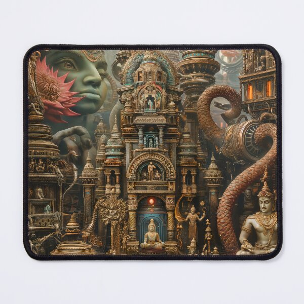Item preview, Steampunk Temples and Hindu Deities designed and sold by deepglitchart.