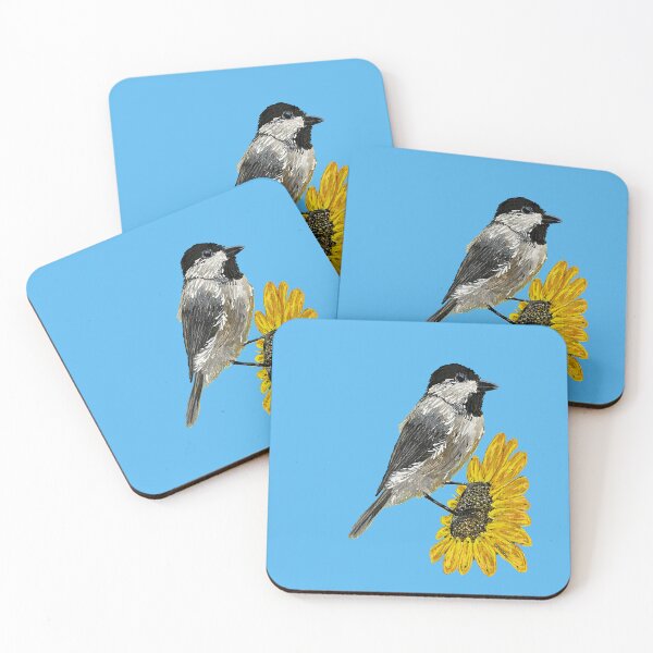 Item preview, Sunflower With A Chickadee designed and sold by JDFehlauer.