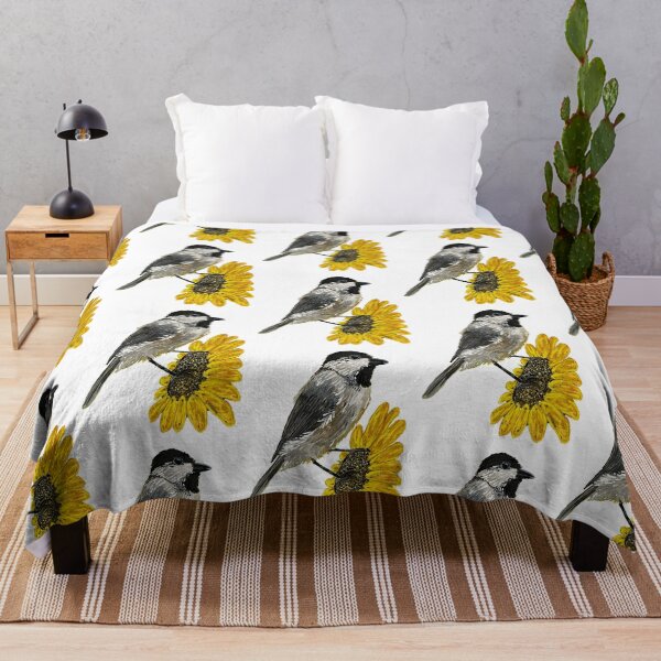 Item preview, Sunflower With A Chickadee designed and sold by JDFehlauer.