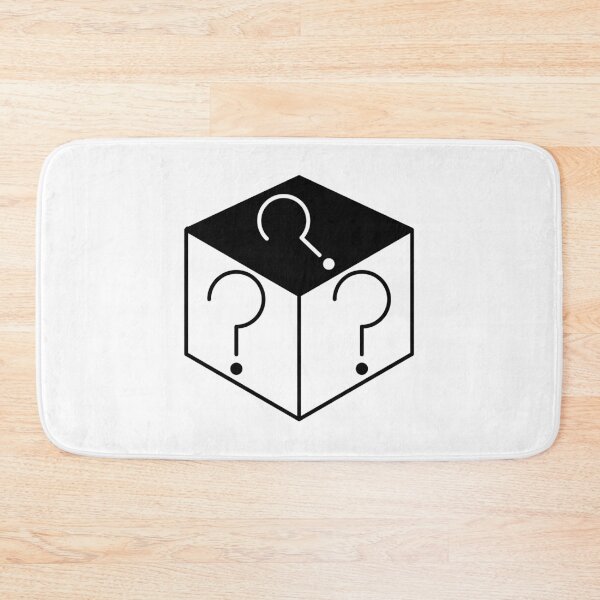 Item preview, Question Mark Cube Black and White designed and sold by chopola-shop.