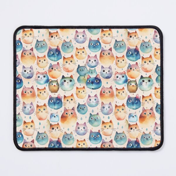 Item preview, Cute Cats Faces Pattern. Pet designed and sold by SuraSu.