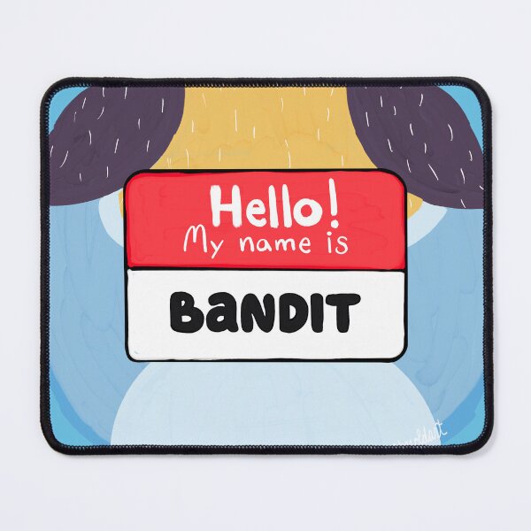 Item preview, Blue Heeler Dad Name Tag (Bandit) designed and sold by Art by Jessica Beroldi.