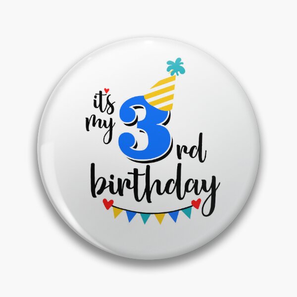 Item preview, It's My 3rd Third Three Birthday Children's Kids Boys T-Shirt designed and sold by KR-StylePrints.