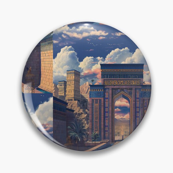 Item preview, Ishtar Gate in a Fantasy Art Nouveau World designed and sold by deepglitchart.