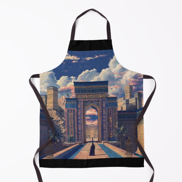 Item preview, Ishtar Gate in a Fantasy Art Nouveau World designed and sold by deepglitchart.
