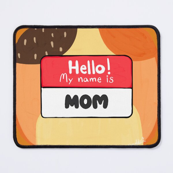 Item preview, Blue Heeler Mom Name Tag (Mom) designed and sold by Art by Jessica Beroldi.