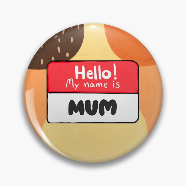 Item preview, Red Heeler Mom Name Tag (Mum) designed and sold by Art by Jessica Beroldi.