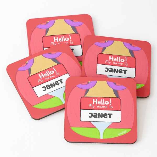 Item preview, Heeler Granny Name Tag (Janet) designed and sold by Art by Jessica Beroldi.