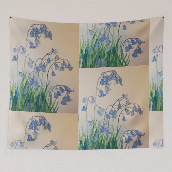 Item preview, Bluebells watercolour painting  designed and sold by esvb.