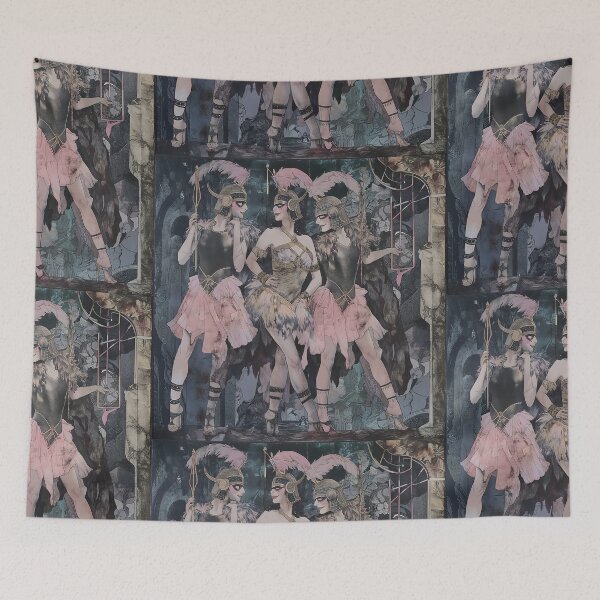 Item preview, Viking warriors and flappers in a fantastic city designed and sold by deepglitchart.