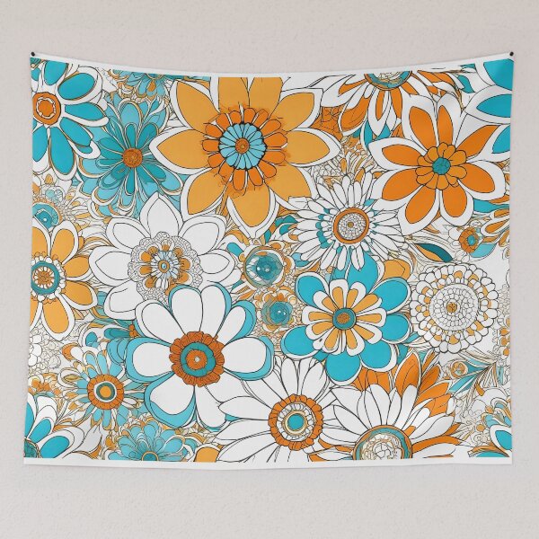 Artikelvorschau, Grooviges Boho-Blumenmuster entworfen und verkauft von Ilikeiwantilove.