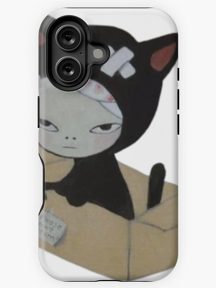 Thumbnail 1 of 4, iPhone Case, yoshitomo nara cat in box designed and sold by chiaoo.