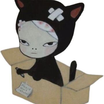 Artwork thumbnail, yoshitomo nara cat in box by chiaoo