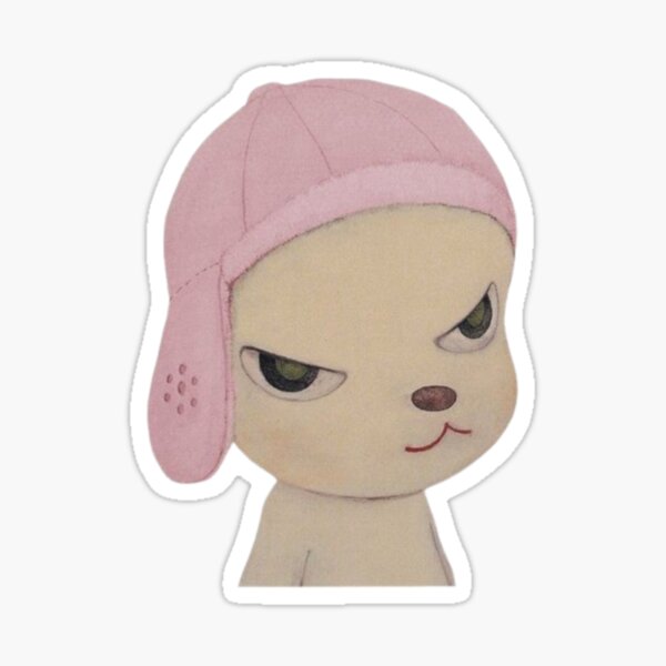 Item preview, yoshitomo nara pink hat  designed and sold by chiaoo.