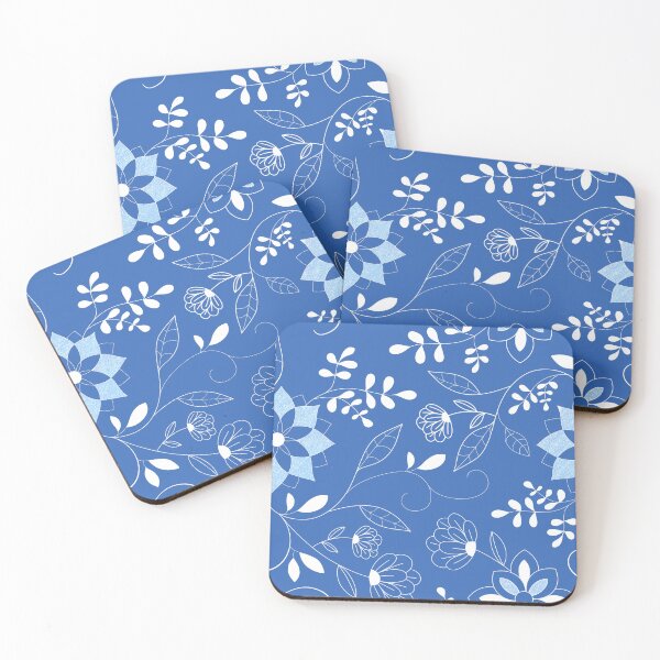 Item preview, I Abstract Blue Flowers designed and sold by Ravensplace22.