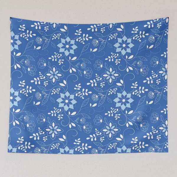 Item preview, I Abstract Blue Flowers designed and sold by Ravensplace22.
