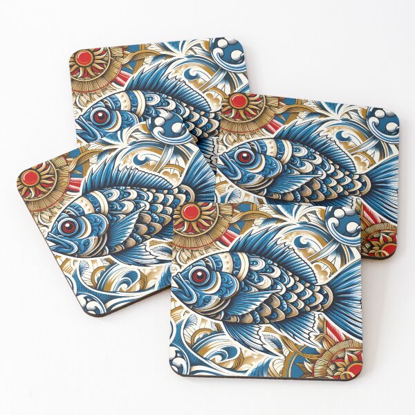 Item preview, Ornate Koi Fish Illustration designed and sold by aminz4.