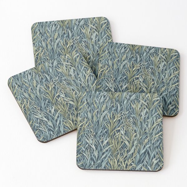 Item preview, Abstract Green and Blue Seagrass Pattern designed and sold by calibrit.